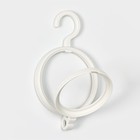 Вешалка - крючок для одежды и головных уборов многофункциональный, 24×14×2,8 см, цвет белый - Фото 4
