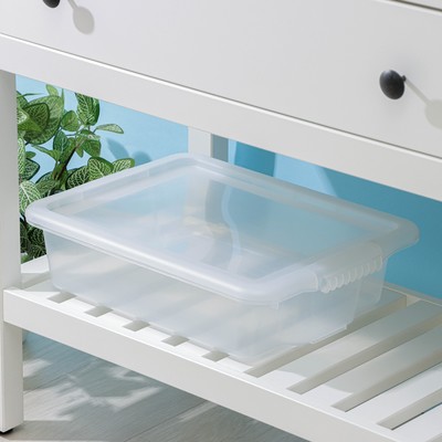 Контейнер для хранения Porter, 8 л, 43×31.5×11 см, с крышкой, прозрачный