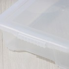 Контейнер для хранения Porter, 8 л, 43×31.5×11 см, с крышкой, прозрачный - Фото 3