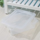 Контейнер для хранения Porter, 8 л, 43×31.5×11 см, с крышкой, прозрачный - Фото 4