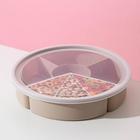 Менажница с крышкой IDEA, 5 секций, пластик, бежевый - Фото 5