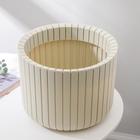 Кашпо для цветов «Шато», 8 л, белый ротанг - Фото 2