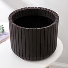 Кашпо для цветов «Шато», 8 л, цвет коричневый ротанг - Фото 2