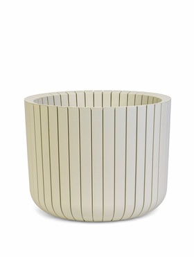 Кашпо для цветов «Шато», 23.5 л, d=38 см, h=30 см, пластиковое, белое  (артикул 6628161)  большой выбор товаров оптом и в розницу по низким ценам с доставкой