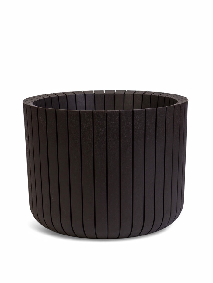 Кашпо для цветов «Шато», 23.5 л, d=38 см, h=29 см, пластиковое, коричневое - Фото 1