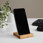 Деревянная подставка для телефона, планшета, 8×8×1.6 см, бук - Фото 2