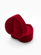 Футляр под серьги, кольцо «Сердце», бархатный, 5.2×4.6 см, бордовый - Фото 6