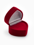 Футляр под серьги, кольцо «Сердце», бархатный, 5.2×4.6 см, бордовый - Фото 7