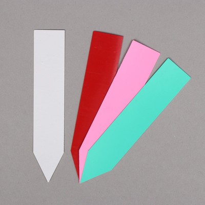 Бирки садовые для маркировки, 10 см, набор 20 шт., пластик, цвет МИКС, Greengo