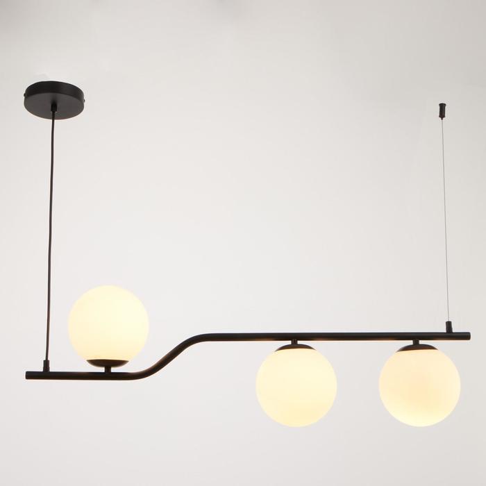 Светильник BayerLux «Пузырь матовый» 3хE14 40 Вт черный 80×15×120 см - Фото 1
