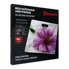 Весы напольные Sakura SA-5072LF, электронные, до 180 кг, 1хCR2032, стекло, «лаванда» - Фото 7