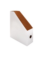 Накопитель-лоток А4, архивный, Calligrata, микрогофрокартон, 100 мм, до 900 л, белый 6485840