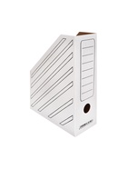 Накопитель-лоток А4, архивный, Calligrata, микрогофрокартон, 100 мм, до 900 л, белый 6485840