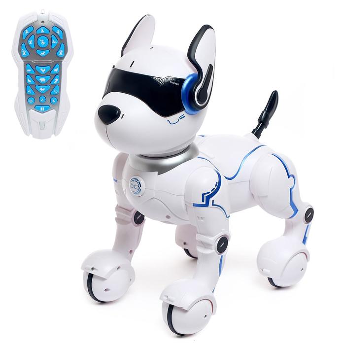 Робот собака «Фьючер» ZHORYA, на пульте управления, интерактивный: звук, свет, танцующий, музыкальный, на аккумуляторе - фото 1905753210