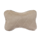 Подушка автомобильная подарочная, косточка, на подголовник, "Для тебя", велюр, бежевый, 16 х 24 см - Фото 3