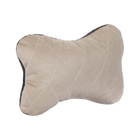 Подушка автомобильная подарочная, косточка, на подголовник, "Для тебя", велюр, бежевый, 16 х 24 см - Фото 4