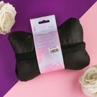 Подушка автомобильная подарочная, косточка, на подголовник, «Для тебя», велюр, чёрный, 16×24 см - Фото 2