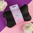 Подушка автомобильная подарочная, косточка, на подголовник, «Для тебя», велюр, розовый, 16×24 см - Фото 3