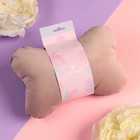 Подушка автомобильная подарочная, косточка, на подголовник, «Для тебя», велюр, розовый, 16×24 см - Фото 2