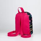 Рюкзак детский на молнии, цвет чёрный/розовый - Фото 6