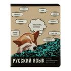Тетрадь предметная "Веселье начинается", 40 листов в линейку "Русский язык", обложка мелованный картон, блок офсет - Фото 1