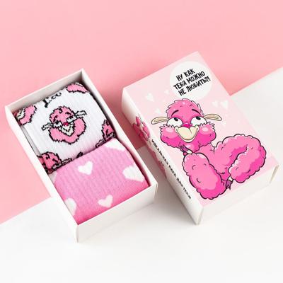 Носки женские KAFTAN «Лама», набор 2 пары, размер 36-40