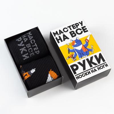 Набор мужских носков «Мастер» 2 пары, размер 41-44 (27-29 см)