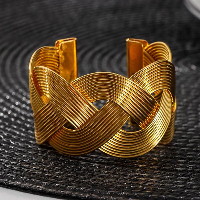 Кольцо для салфетки «Лира», 5×4,5×3,5 см, цвет золотой - Фото 1
