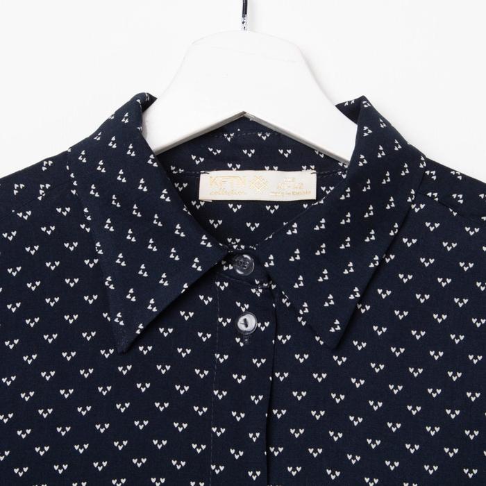 Рубашка (сорочка) женская KAFTAN «Точки», цвет синий, размер 40-42 - фото 1907202363