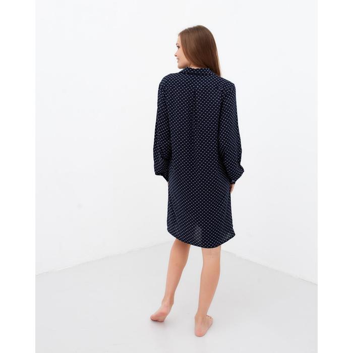 Рубашка (сорочка) женская KAFTAN «Точки», цвет синий, размер 40-42 - фото 1907202359