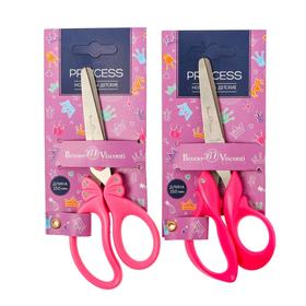 Ножницы детские PRINCESS, 15 см, эргономичные, МИКС