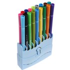 Фломастеры 18 цветов HappyColor, на водной основе, в пластиковом пенале, МИКС - фото 7271737
