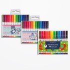 Фломастеры с утолщённым стержнем 12 цветов Joycolor Mini, в пластиковом кармане, МИКС - фото 9949415
