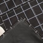 Фартук Доляна с карманами в клетку цв.черный, 70*65 см, 100% п/э - Фото 5