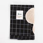 Фартук Доляна с карманами в клетку цв.черный, 70*65 см, 100% п/э - Фото 8