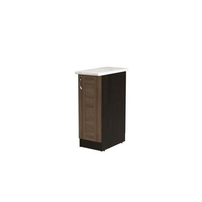 Шкаф напольный Кира 300х600 850 с 1 дверцей  венге/Квадро шимо темный/малага