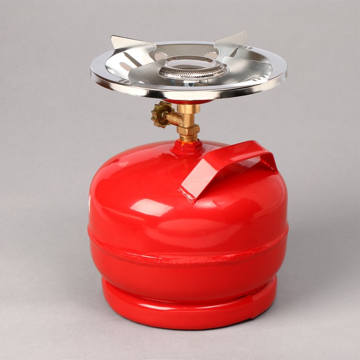 Газовый комплект «Кемпинг-5»: баллон 5 л, горелка, пустой - фото 1885130011