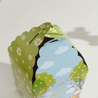 Коробка подарочная пасхальная «Светлой Пасхи!», кролики, ромашки, 15×15×18 см - Фото 4