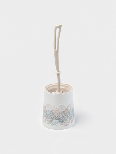 Ёршик для унитаза «Ракушки», 12×12×36 см, с подставкой