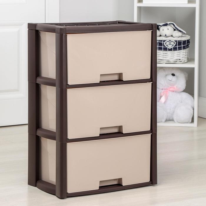 Комод 3-х секционный «Колорит», цвет венге - Фото 1