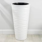 Кашпо для цветов со вставкой «Оазис», 63 л (13 л), пластик, белое - Фото 7