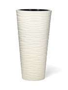 Кашпо для цветов со вставкой «Оазис», 63 л (13 л), пластик, белое 6628624