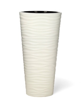 Кашпо для цветов со вставкой «Оазис», 63 л (13 л), пластик, белое 6628624