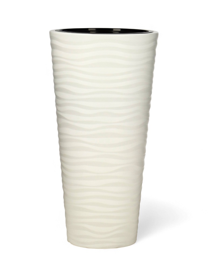 Кашпо для цветов со вставкой «Оазис», 63 л (13 л), пластик, белое - Фото 1