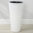 Кашпо для цветов со вставкой «Оазис», 25 л (5 л), пластик, белое - Фото 7