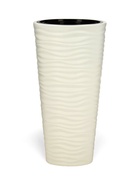 Кашпо для цветов со вставкой «Оазис», 25 л (5 л), пластик, белое - Фото 1