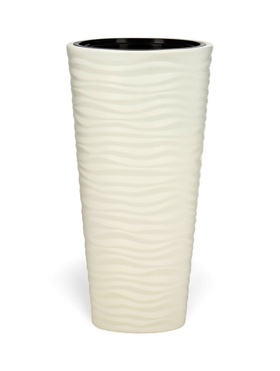 Кашпо для цветов со вставкой «Оазис», 25 л (5 л), пластик, белое 6628627