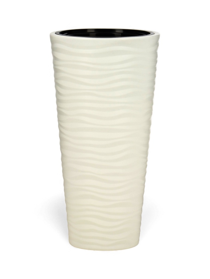 Кашпо для цветов со вставкой «Оазис», 25 л (5 л), пластик, белое - Фото 1