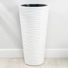 Кашпо для цветов со вставкой «Оазис», 43 л (10 л), пластик, белое - Фото 1