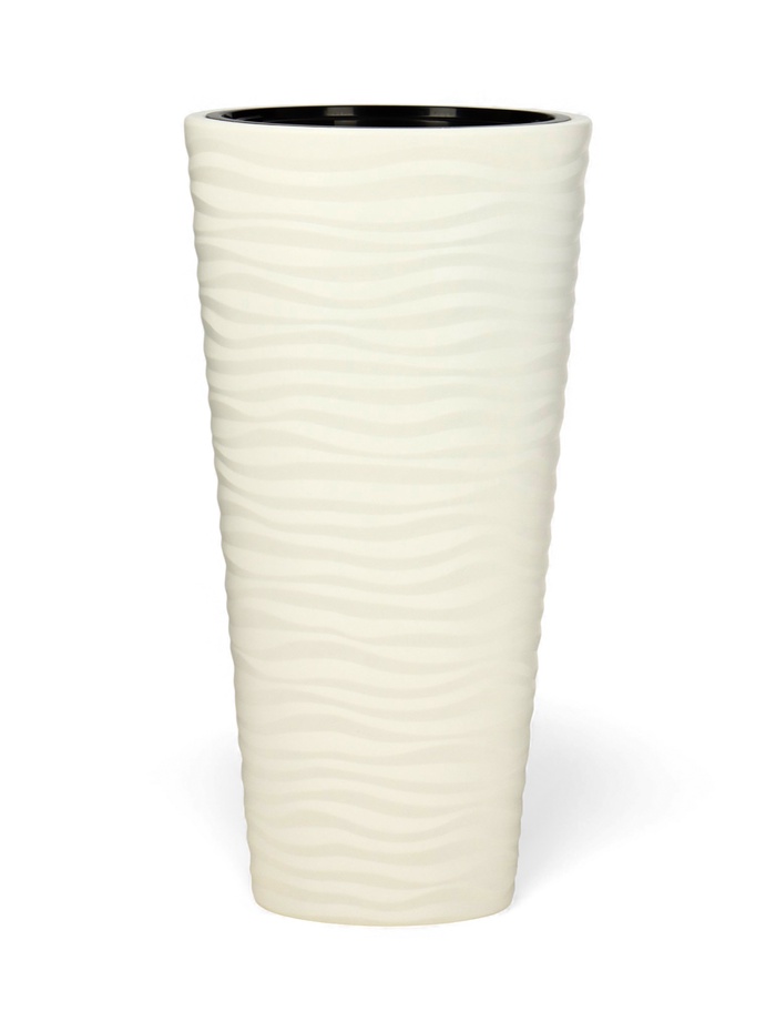 Кашпо для цветов со вставкой «Оазис», 43 л (10 л), пластик, белое - Фото 1